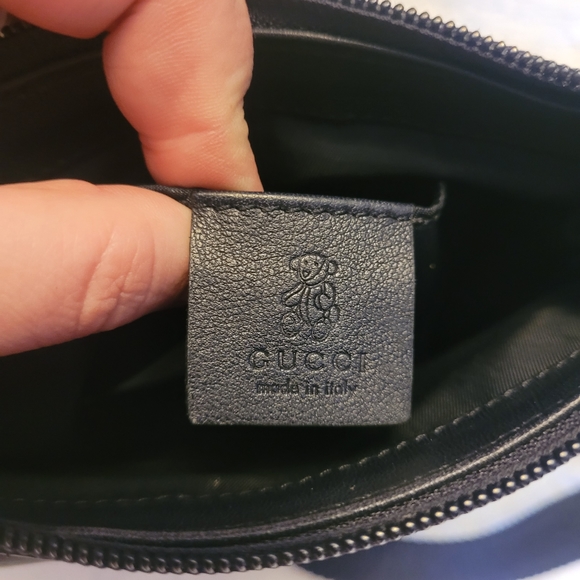 💢SOLD💢       NWOT AUTHENTIC GUCCI  KIDS navy micro GG canvas mini bag - Picture 8 of 16